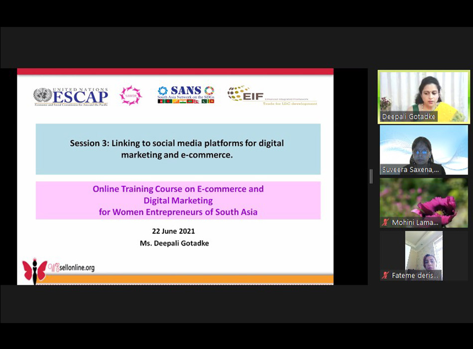 UNESCAP Wesellonline online training photo gallery